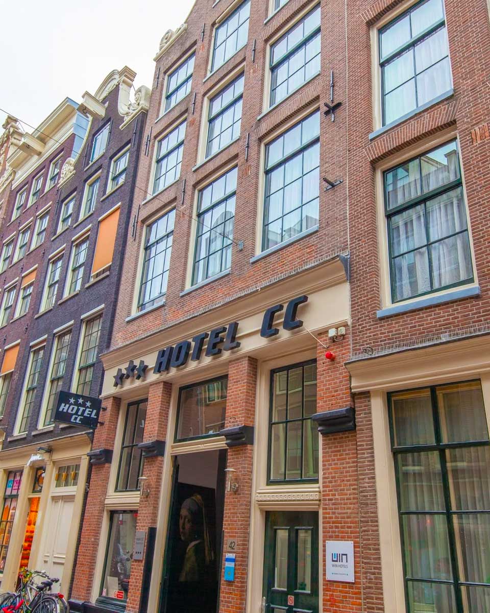 The outside of Hotel CC in Amsterdam