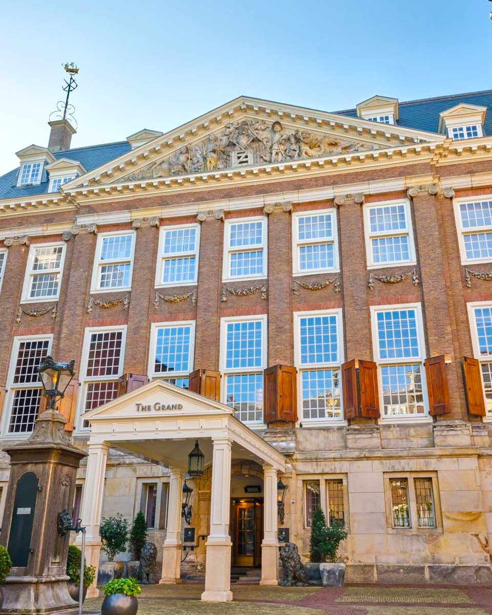 The outside of Sofitel Legend The Grand Amsterdam hotel