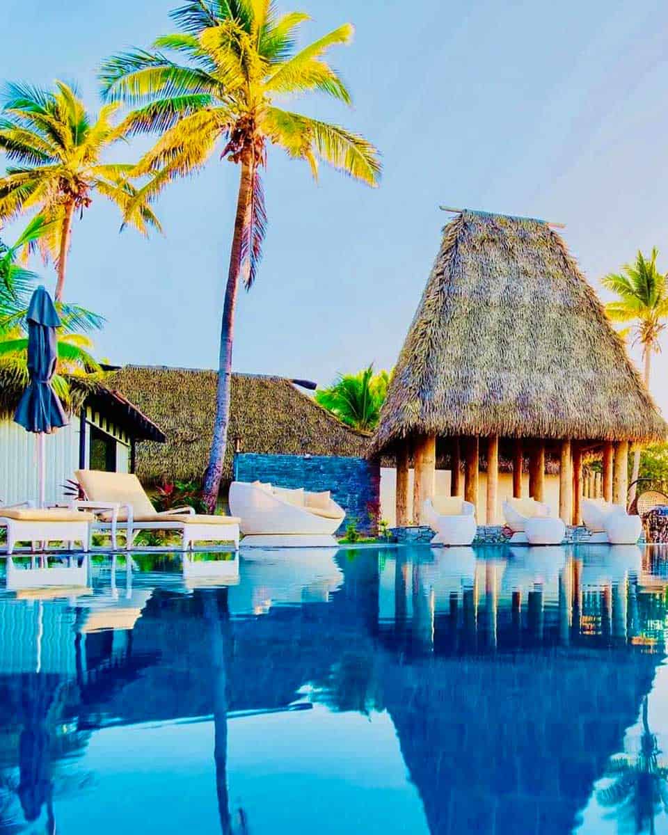 The pool area at Matamanoa Island FIJI﻿