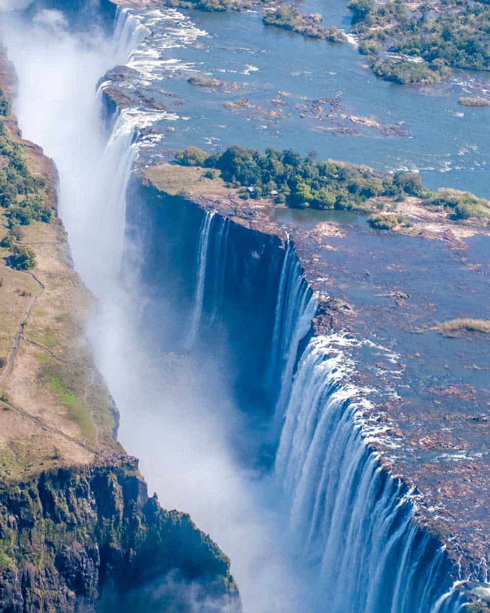 The-view-of-Victoria-Falls-during-a-helicopter-tour, Zimbabwe