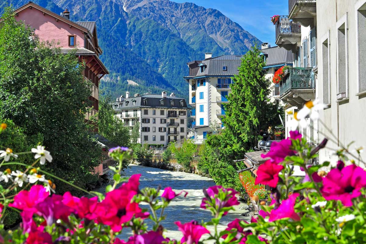 Town Center of Chamonix France