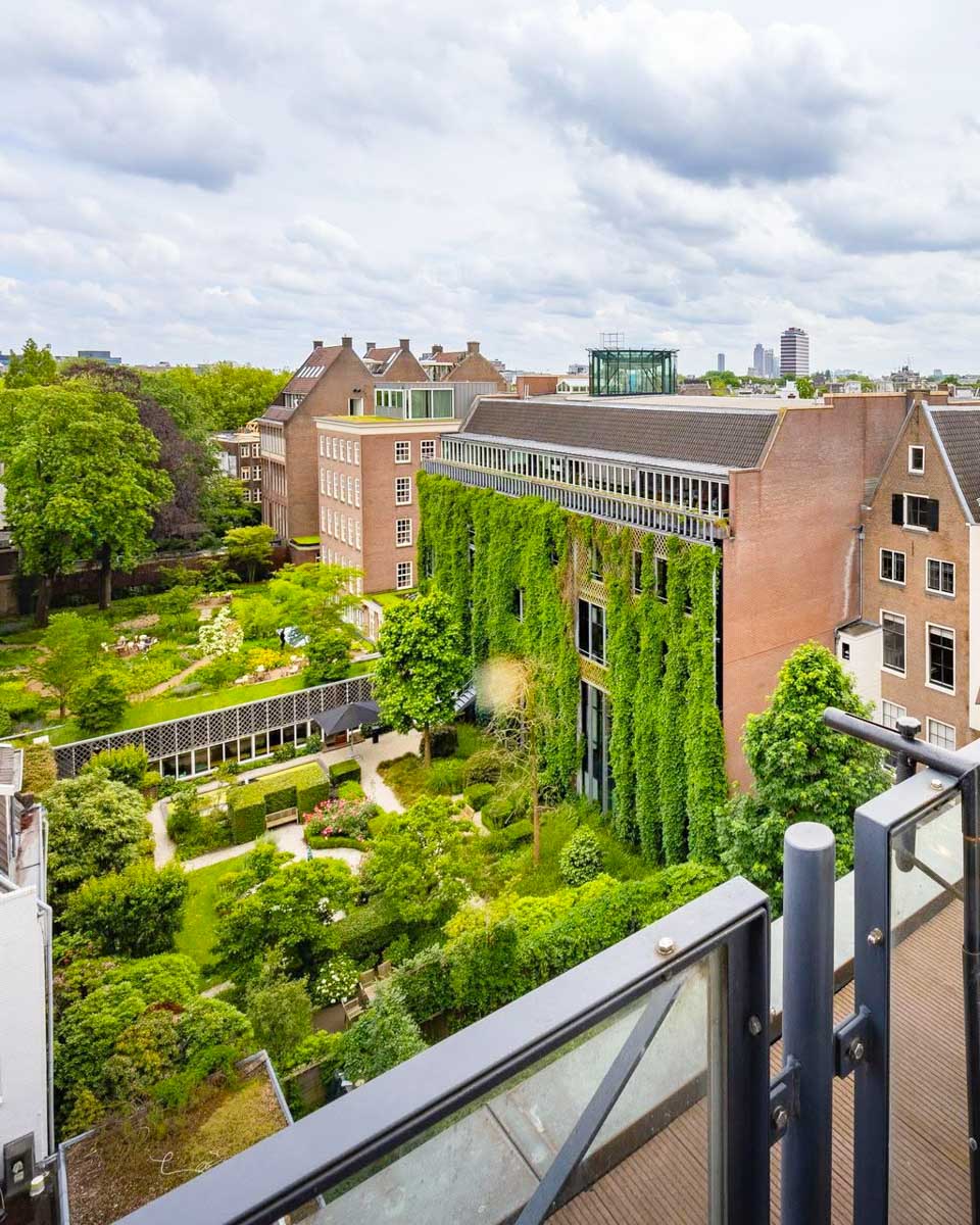 View from the balcony at the The Albus Amsterdam City Centre