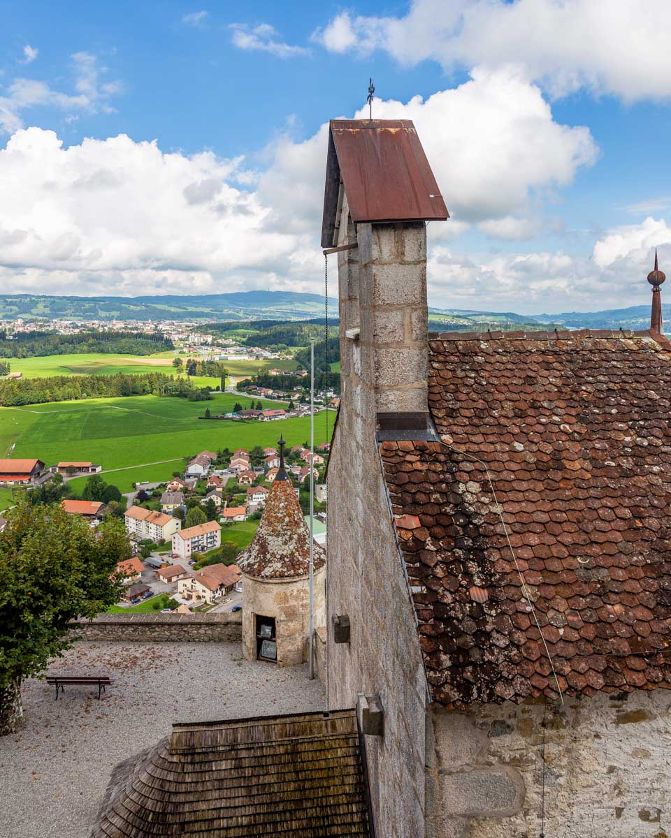 View of Gruyeres on a tour from Bern Switzerland