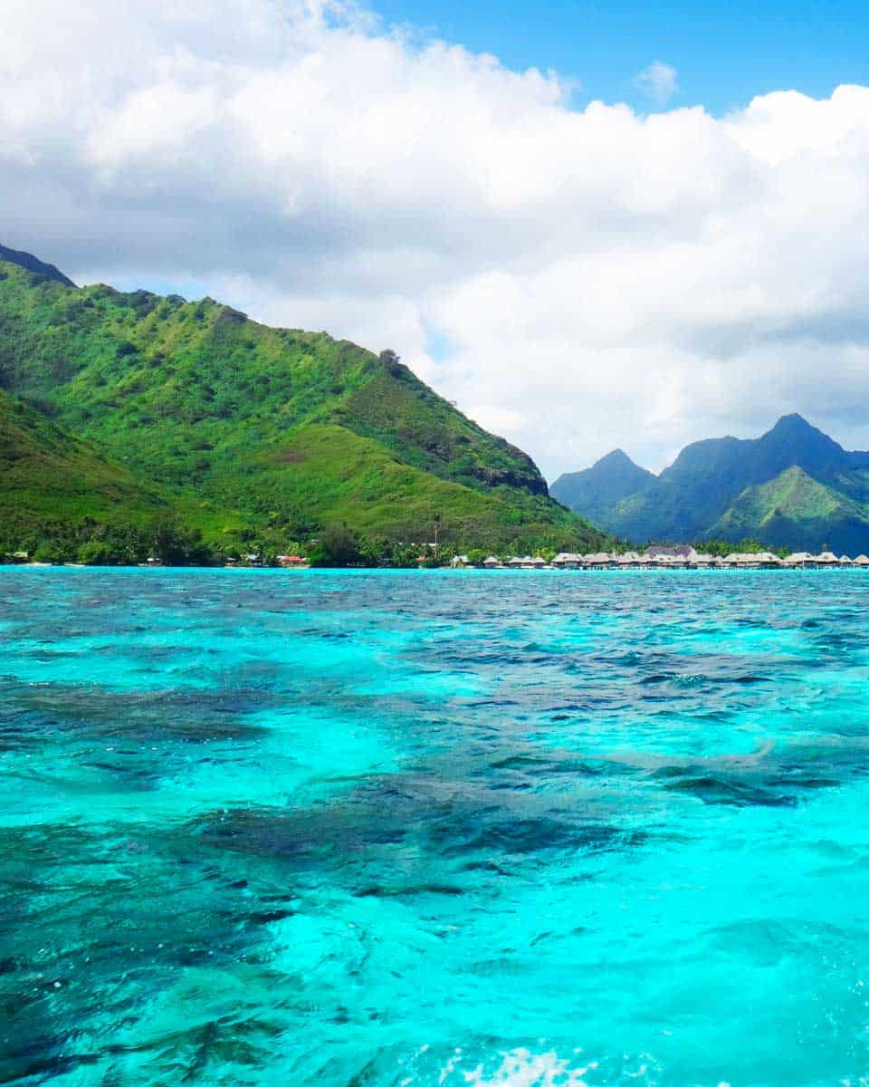 View of Moorea from the lagoon