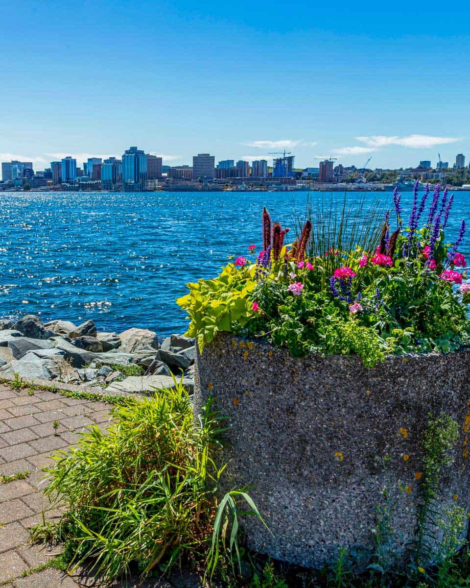 View of Nova Scotia from the ferry terminal in Dartmouth Nova Scotia