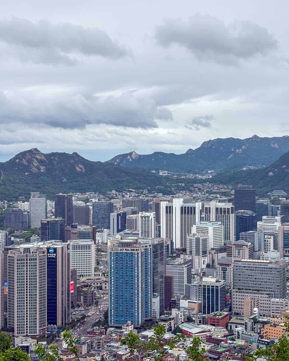 View of Seoul from Namsan Park South Korea 2