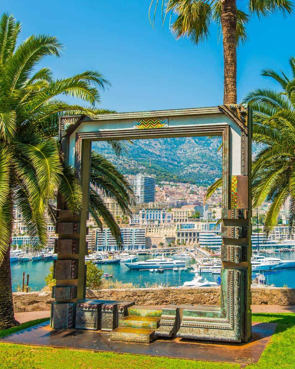 View of luxury yachts in Monte Carlo Monaco