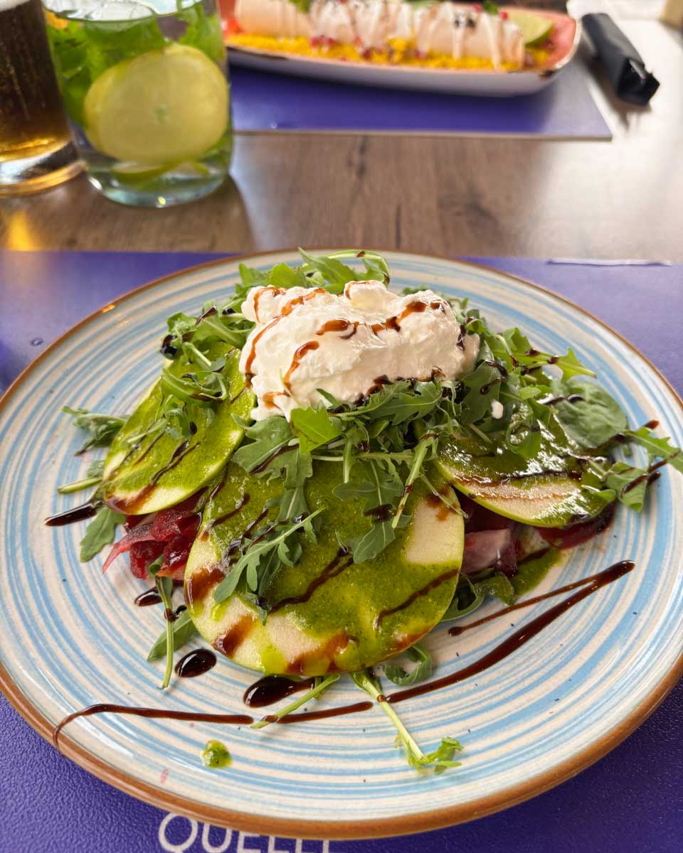 A salad from Soul Kitchen in Dubrovnik
