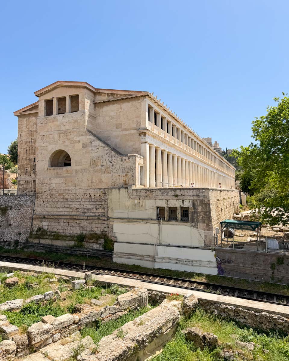 Ancient Agora in Athens Greece on Hannah trip
