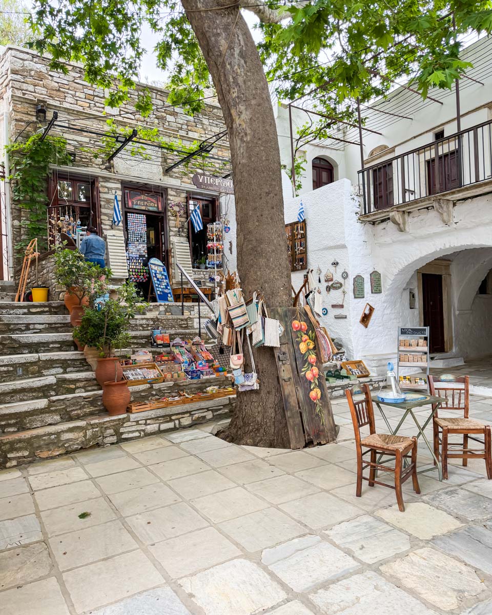 Apeirantos village in Naxos Greece on Hannah trip