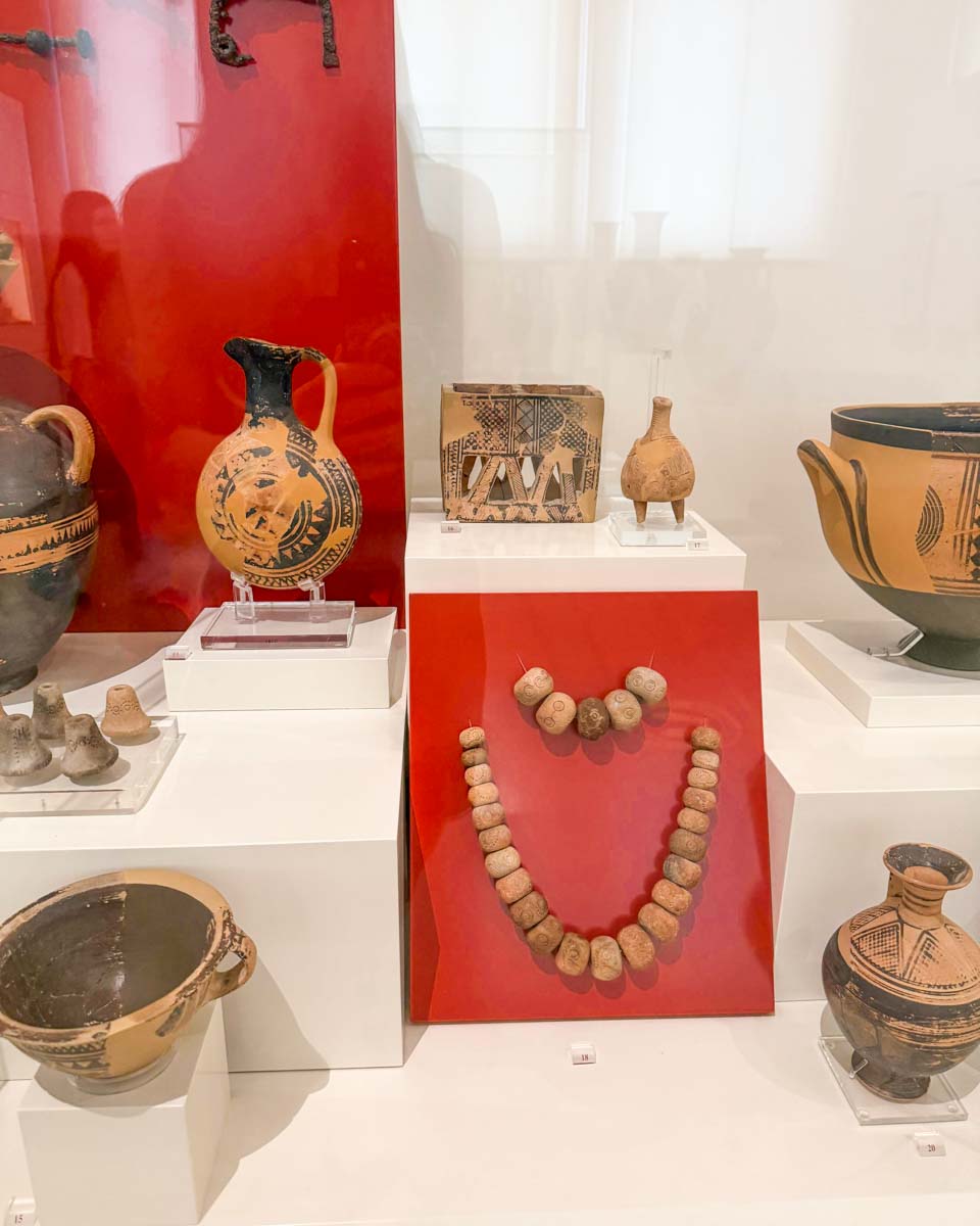 Artifacts in the National Archaeological Museum in Athens Greece on Hannah trip 1