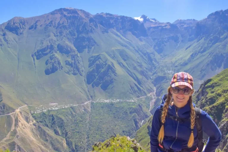 Bailey smiles on a trek through Colca Canyon in Arequipa, Peru 2