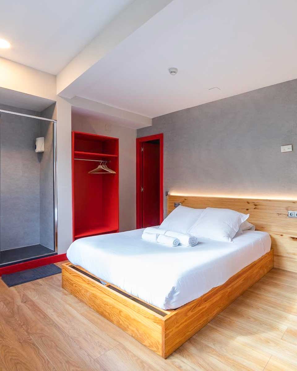 Bed in private room at Ok Hostel Madrid