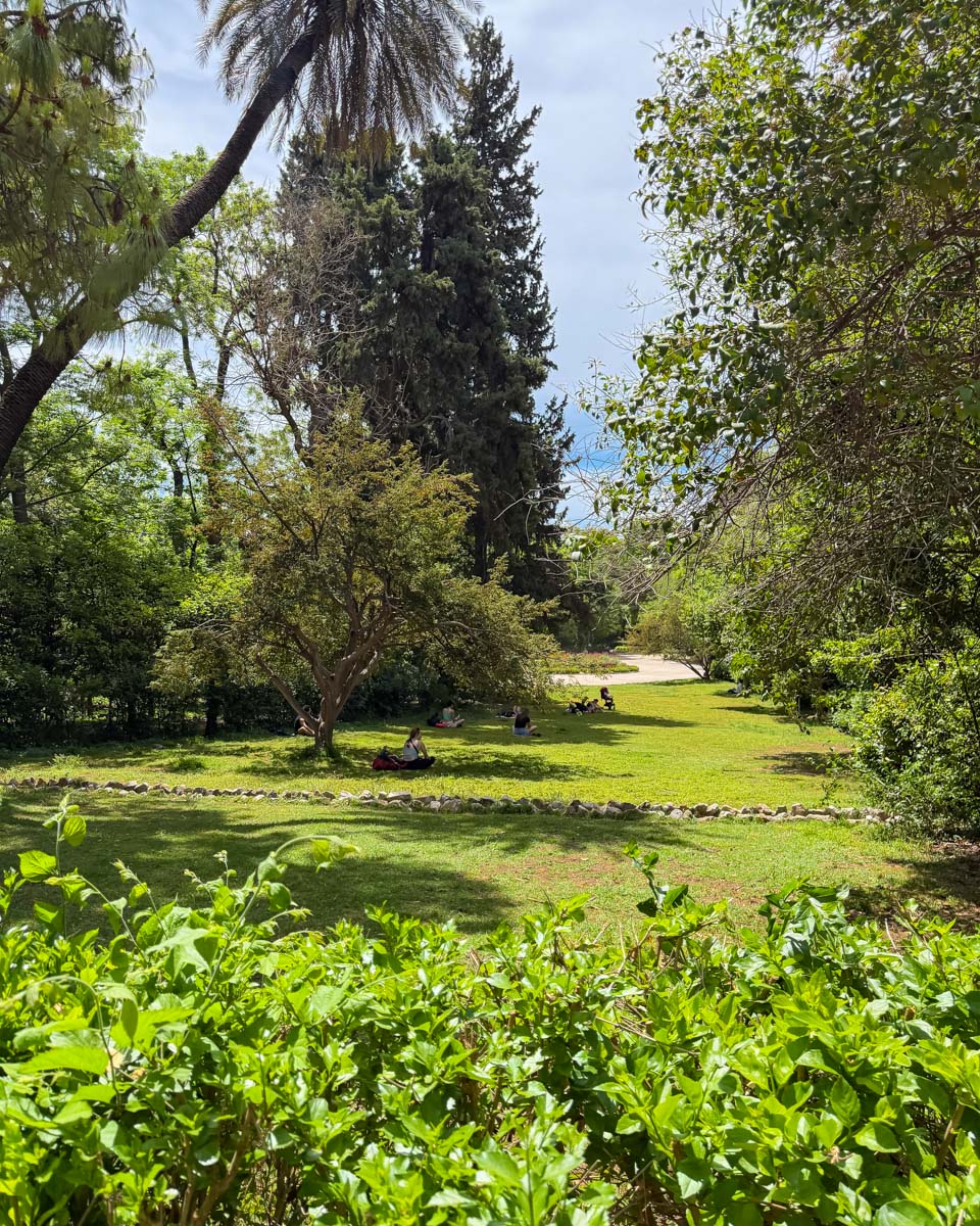 Botanical Garden in the National Gardens in Athens Greece on Hannah trip 1