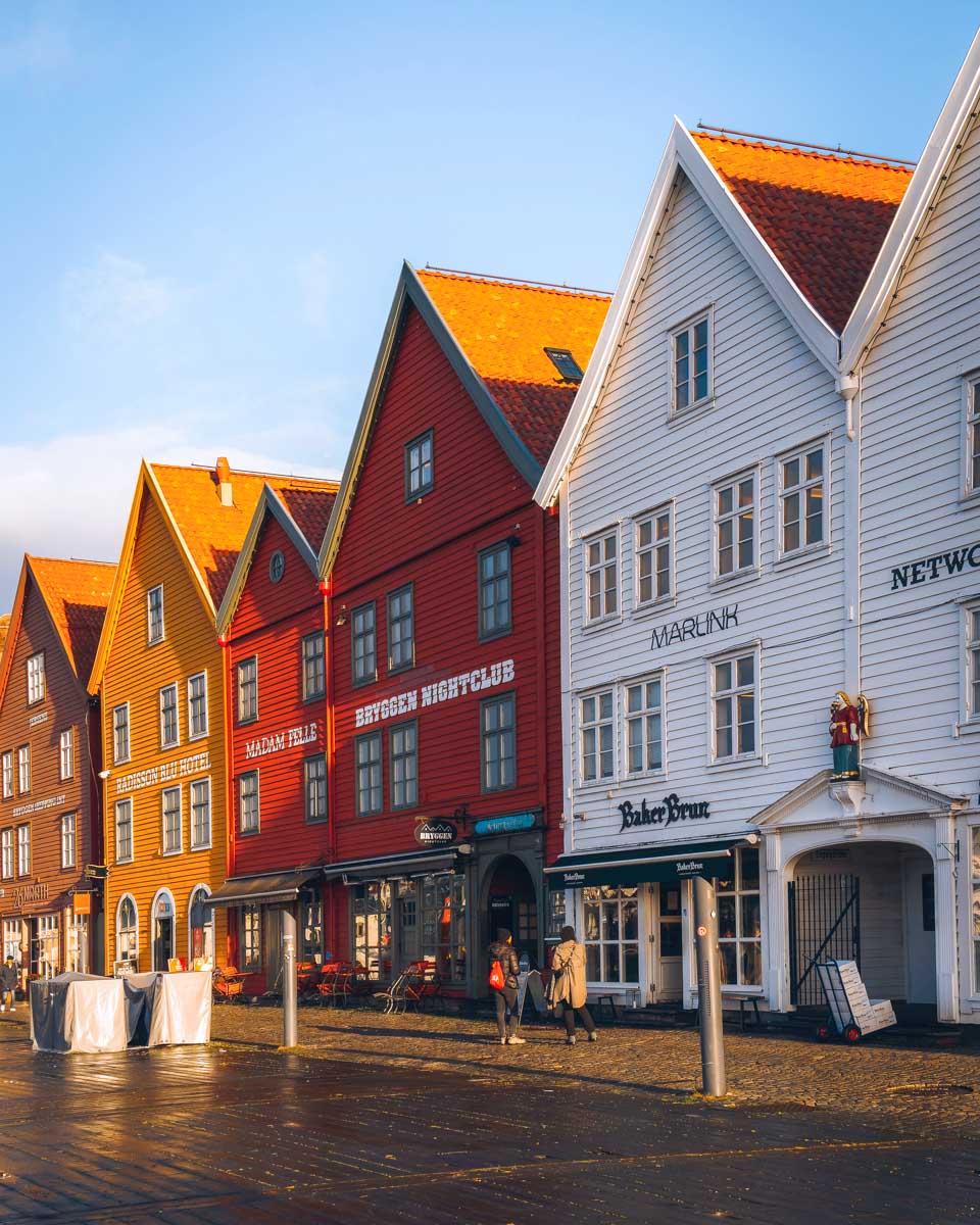 Bryggen wharf in Bergen Norway