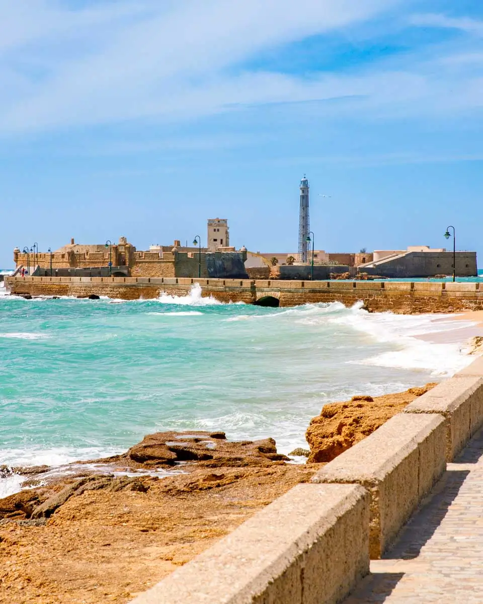 Castillo de San Sebastián in Cadiz Spain
