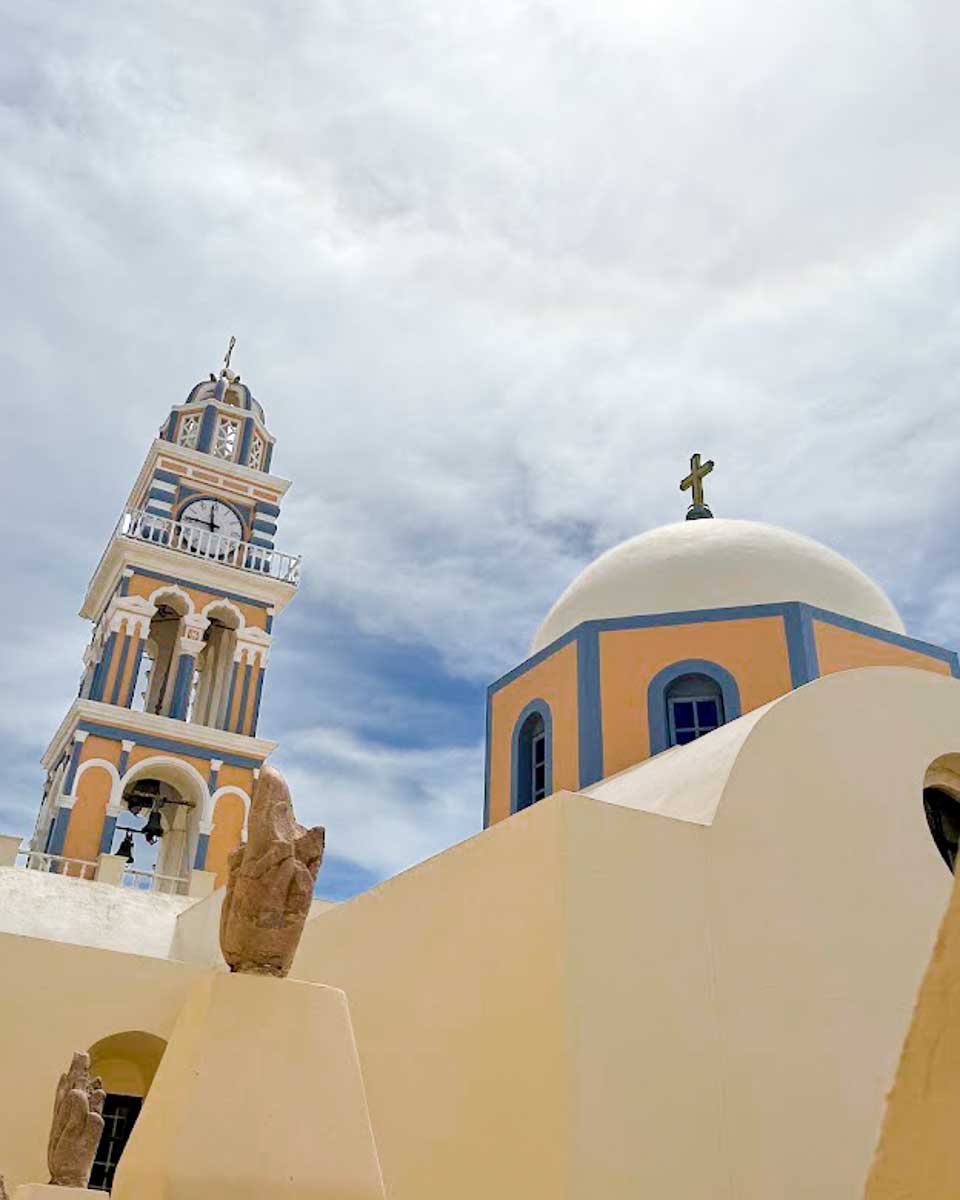 The Cathedral of St. John the Baptist in Fira, Santorini