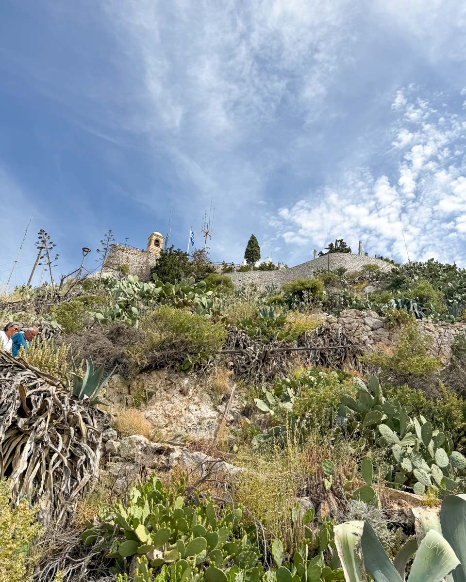 Cllimbing up the Lycabettus Hill in Athens Greece on Hannah trip