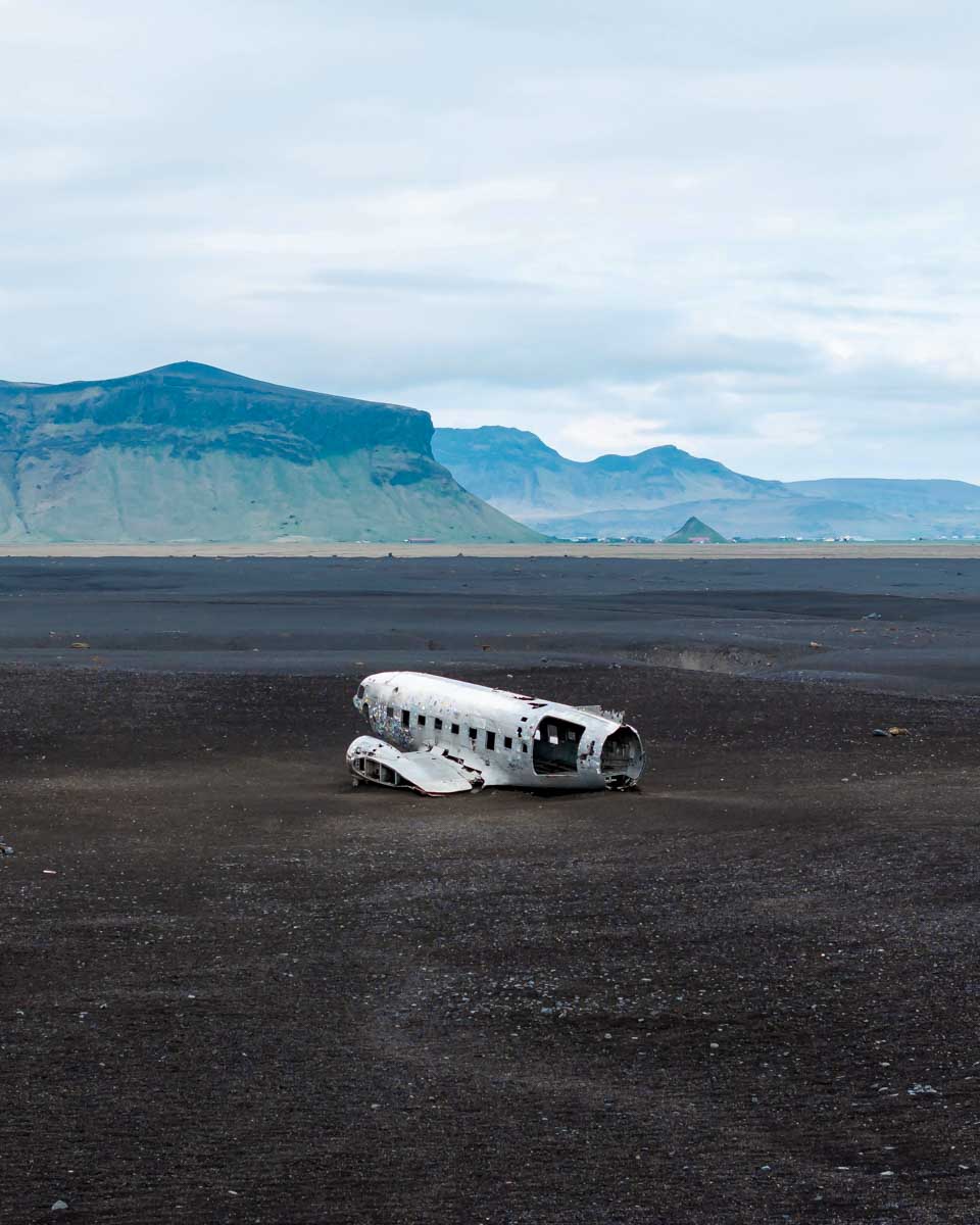 DC-3 plane wreck seen on a quad bike tour from Vik Iceland