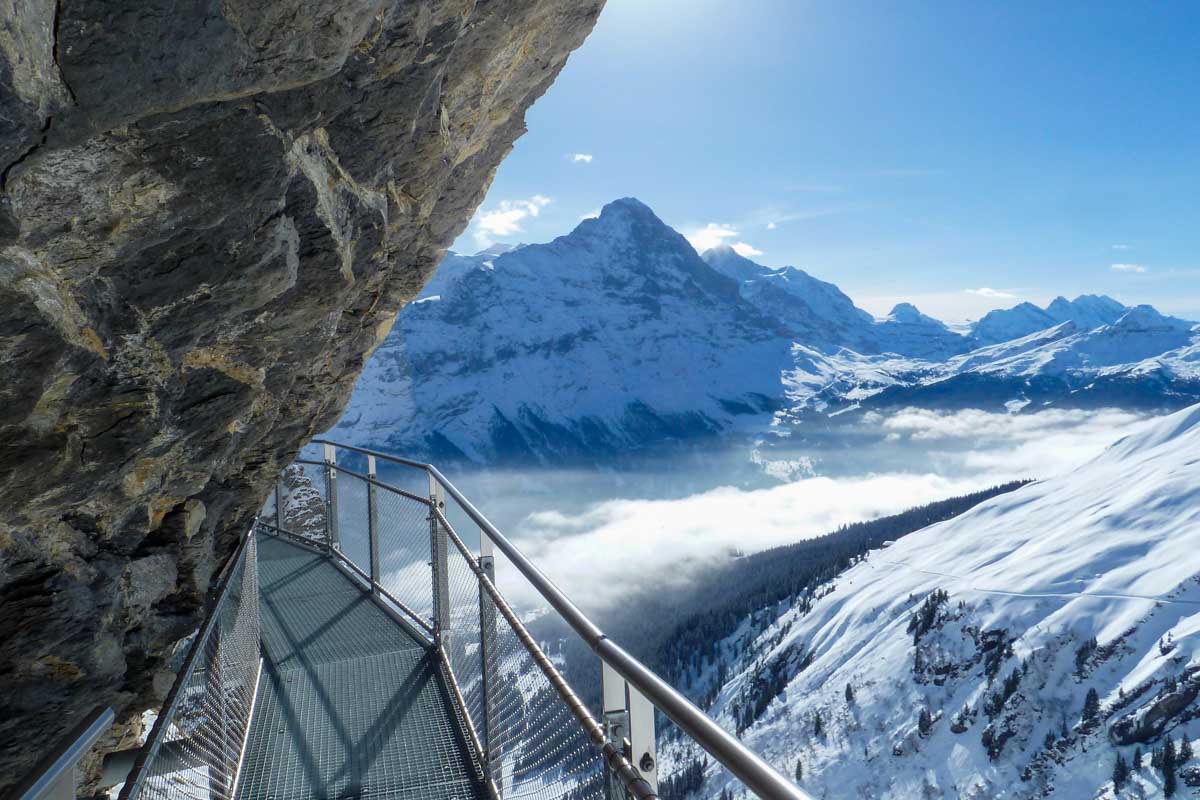 First Cliff Walk by Tissot on Mount First near Grindelwald Switzerland