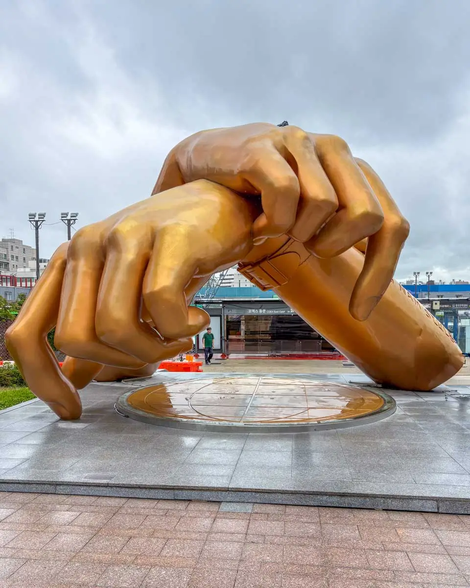 Gangnam Style sculpture in Seoul South Korea