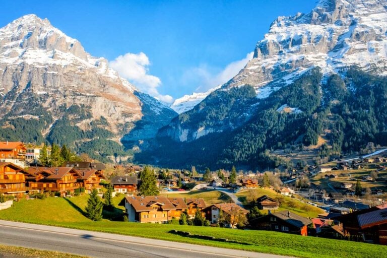 Grindelwald near sunset, Switzerland