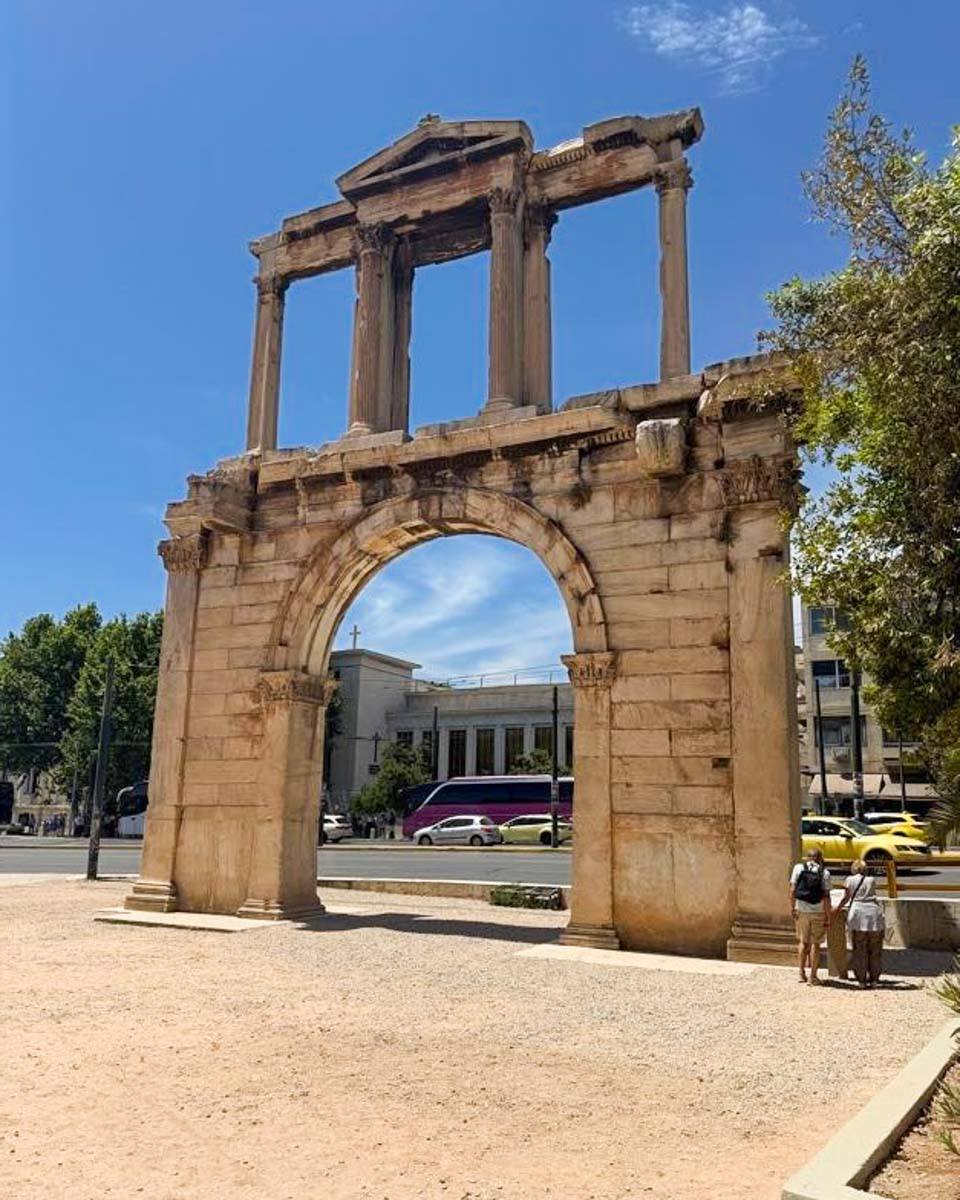 Hadrian’s Gate in Athens Greece on Hannah trip 3
