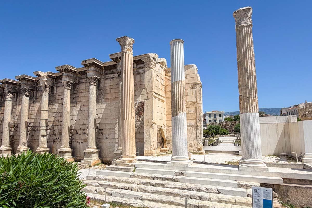 Hadrian's Library in Athens Greece on Hannah trip 1