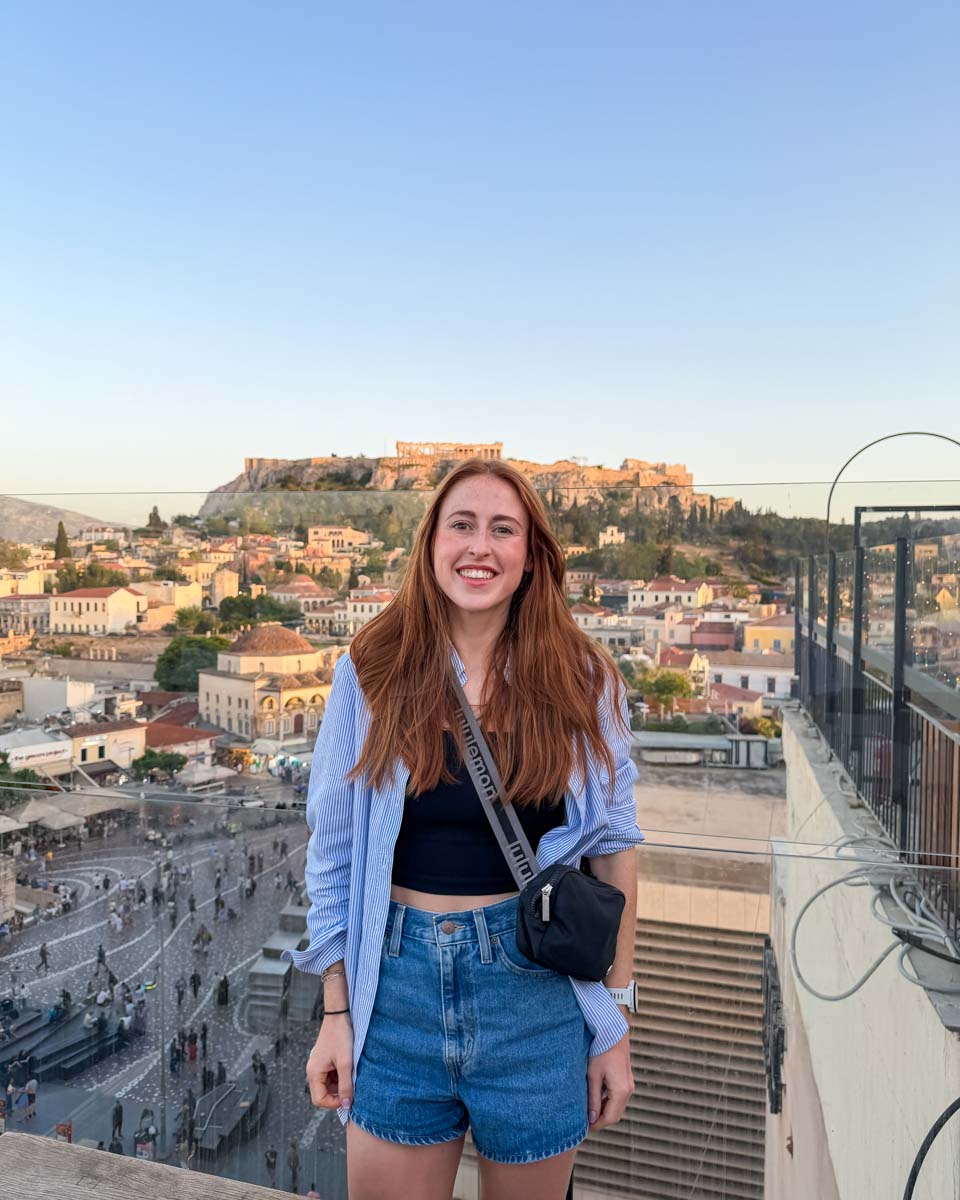 Hannah at Attic Urban Rooftop in Athens Greece