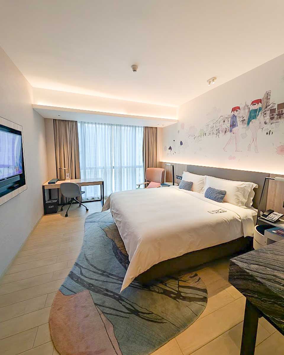 A modern hotel room in Capri by Fraser China Square in Singapore