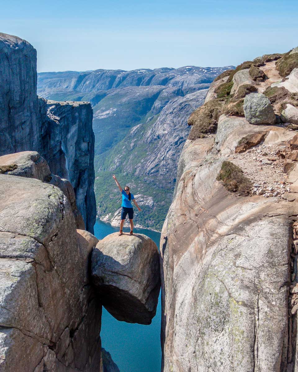 Kjeragbolten at Kjerag seen on a tour from Stavanger Norway (2)