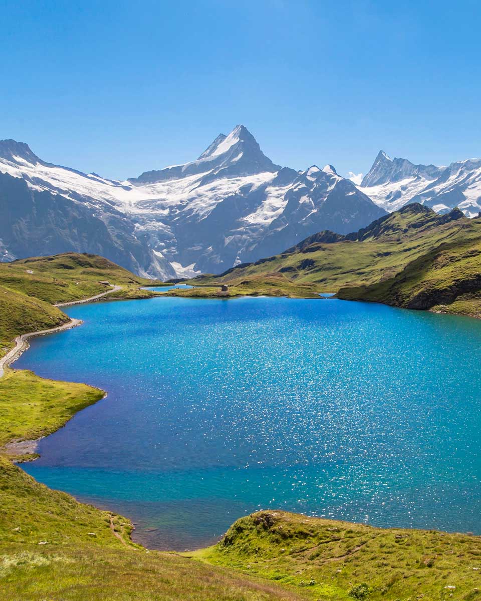 Lake Bachalpsee near Grindelwald Switzerland