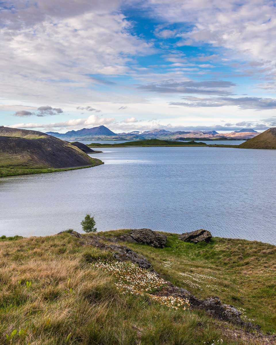 Lake Mývatn seen on a tour from Akureyri, Iceland
