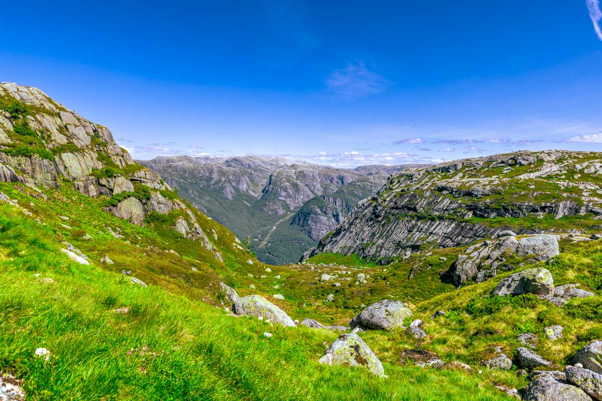 Landscape of Kjerag, Norway near Stavanger