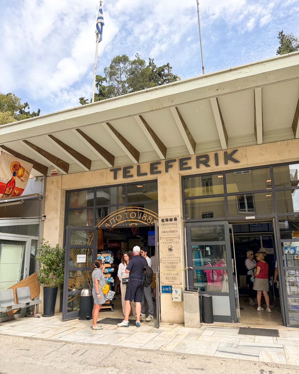 Lycabettus Funicular in Athens, Greece