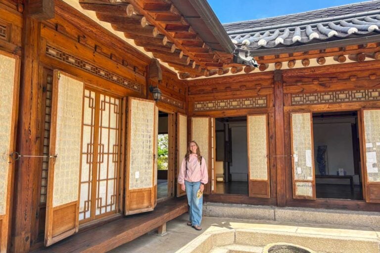 Meghan at a Hanok in Seoul, South Korea