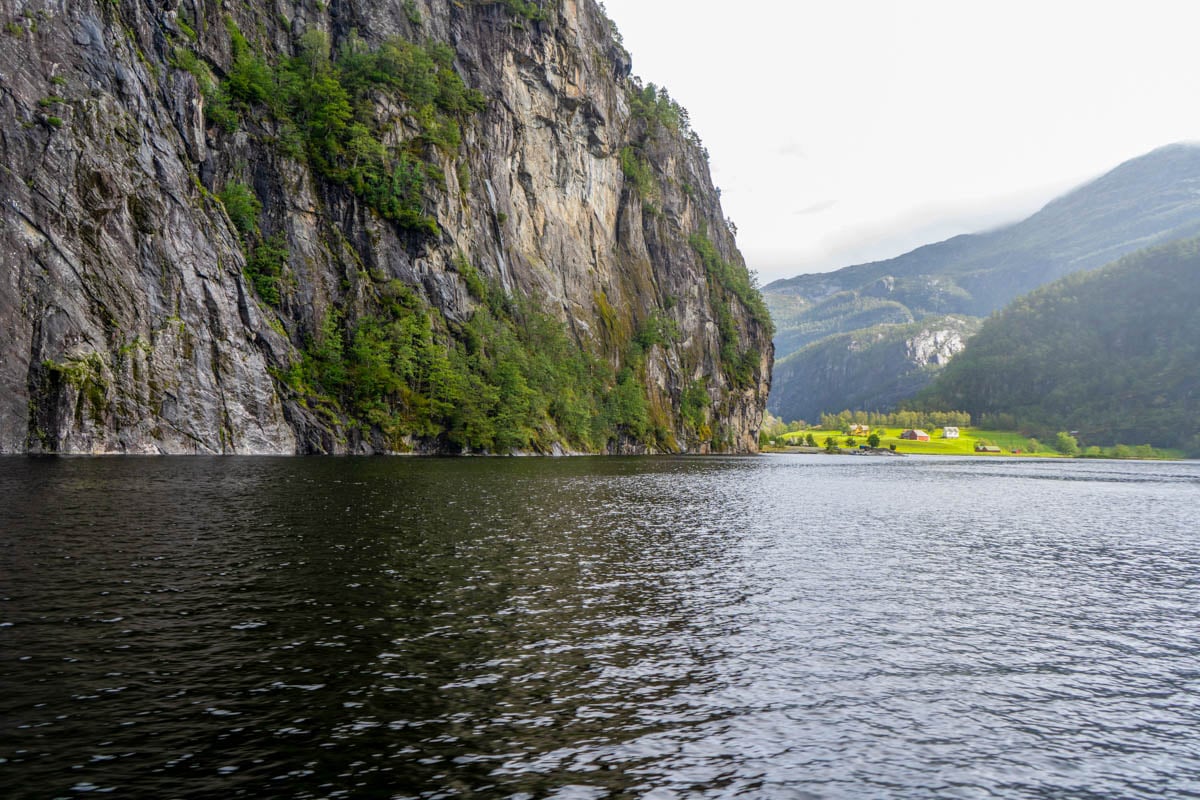 Mostraumen Fjord seen on a cruise from Bergen Norway 1-2
