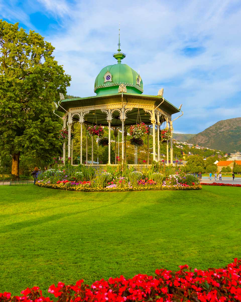 Music Pavilion in Byparken in Bergen Norway