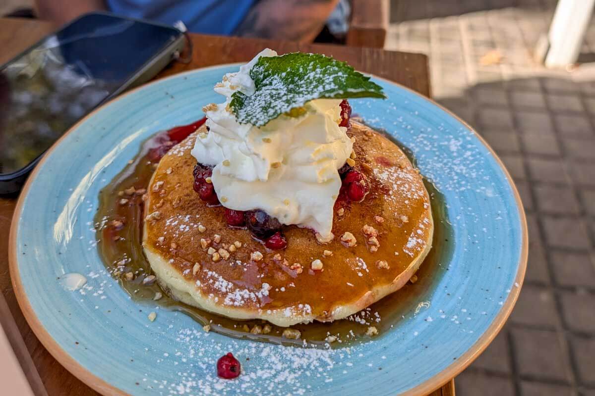 Pancakes for breakfast in Cadiz Spain