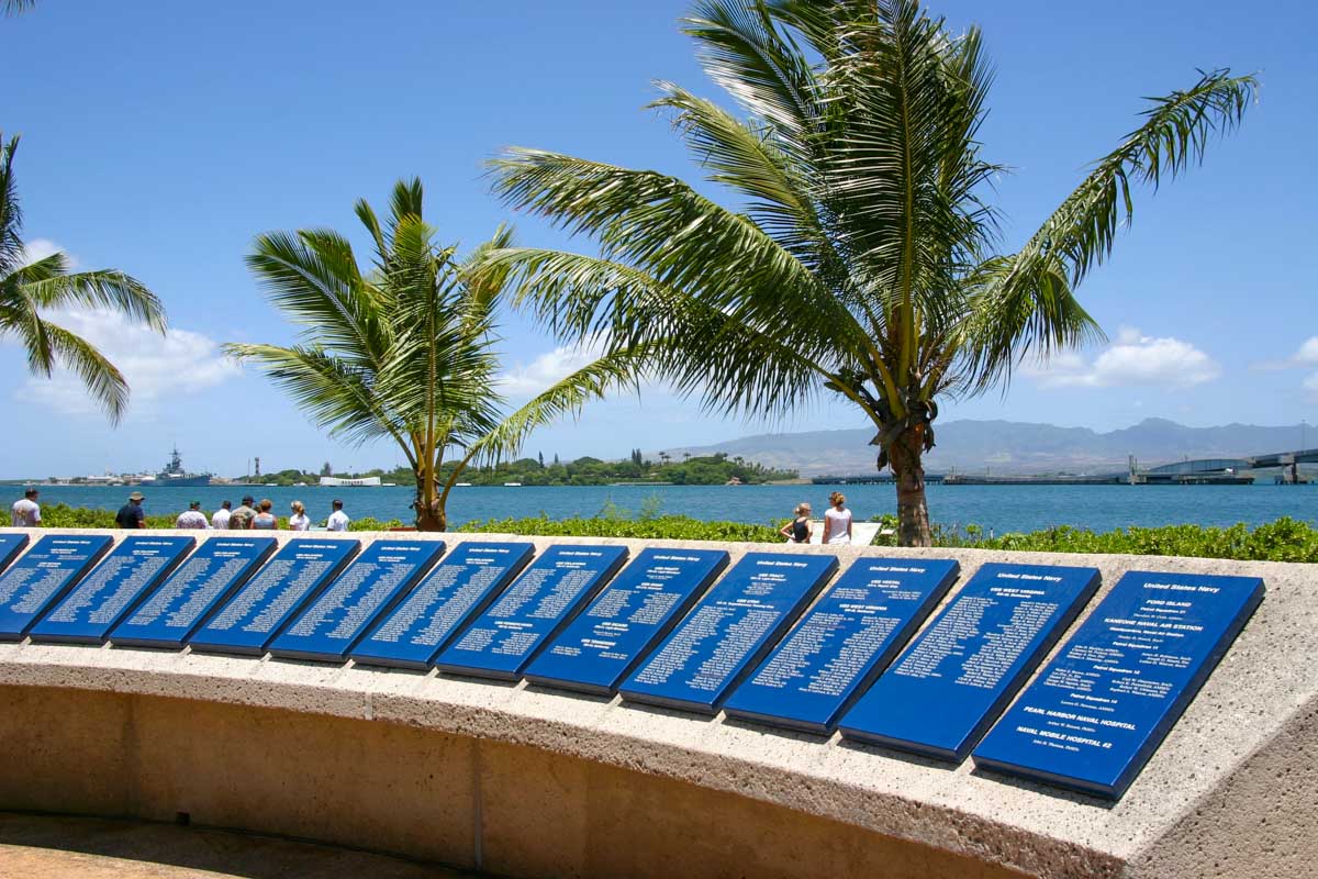 Part of the Pearl Harbor National Memorial on a Pearl Harbor tour in Hawaii