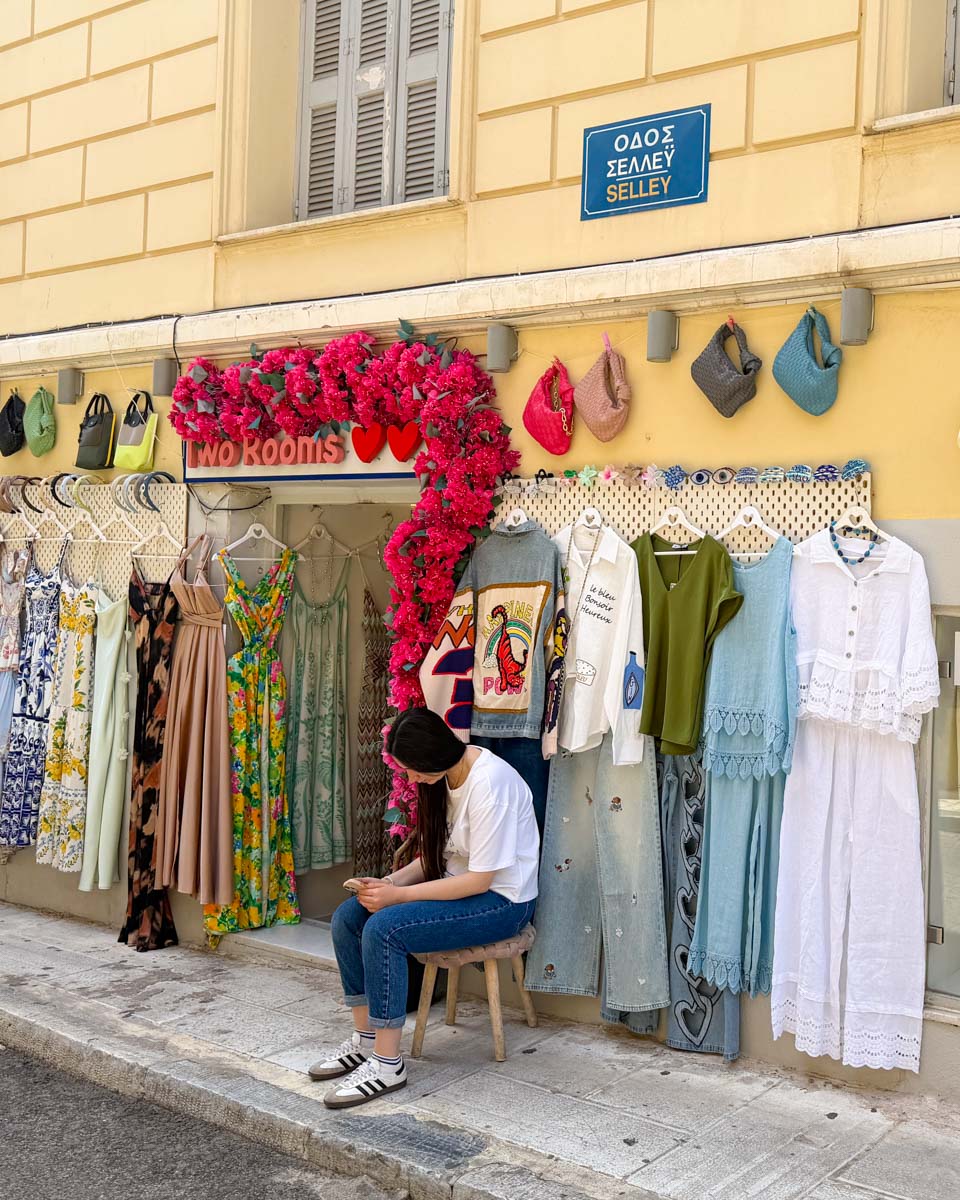 Plaka Market in Athens Greece on Hannah trip 1