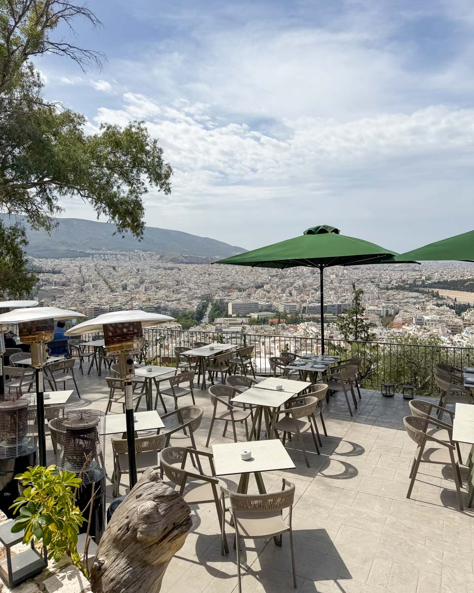 Prasini Tenta on Lycabettus Hill in Athens Greece on Hannah trip