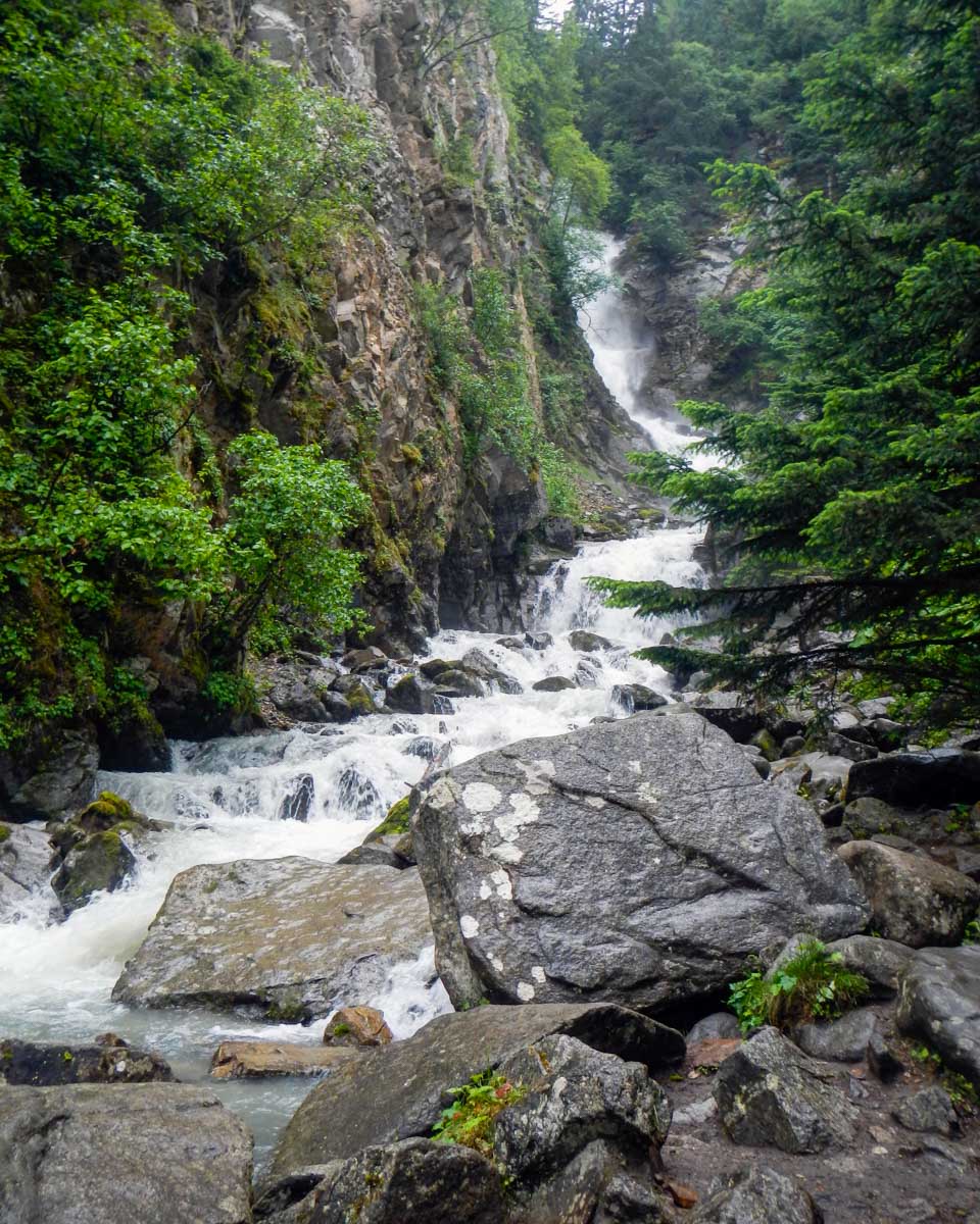 Reid Falls seen near Skagway Alaska