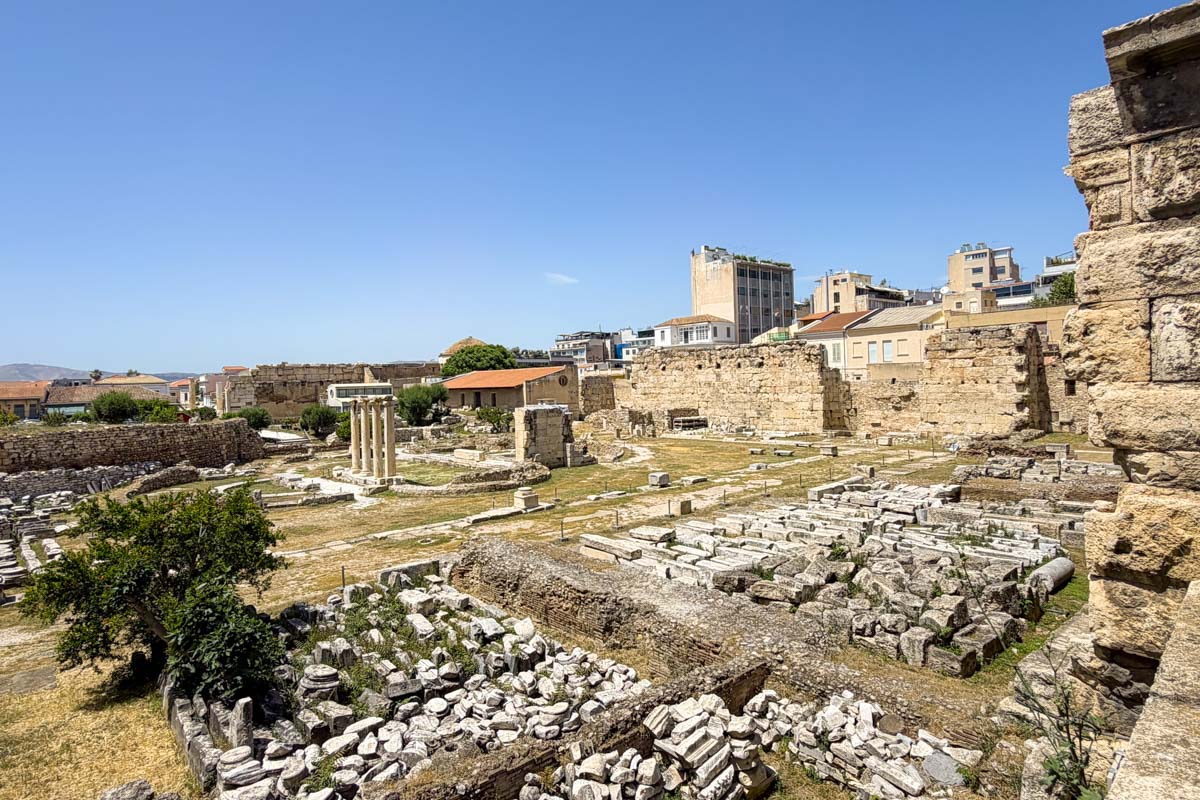 Roman Agora in Athens Greece on Hannah trip 1
