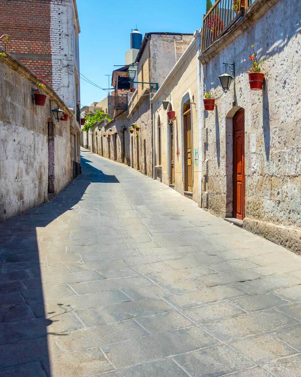 San Lázaro neighborhood in Arequipa Peru