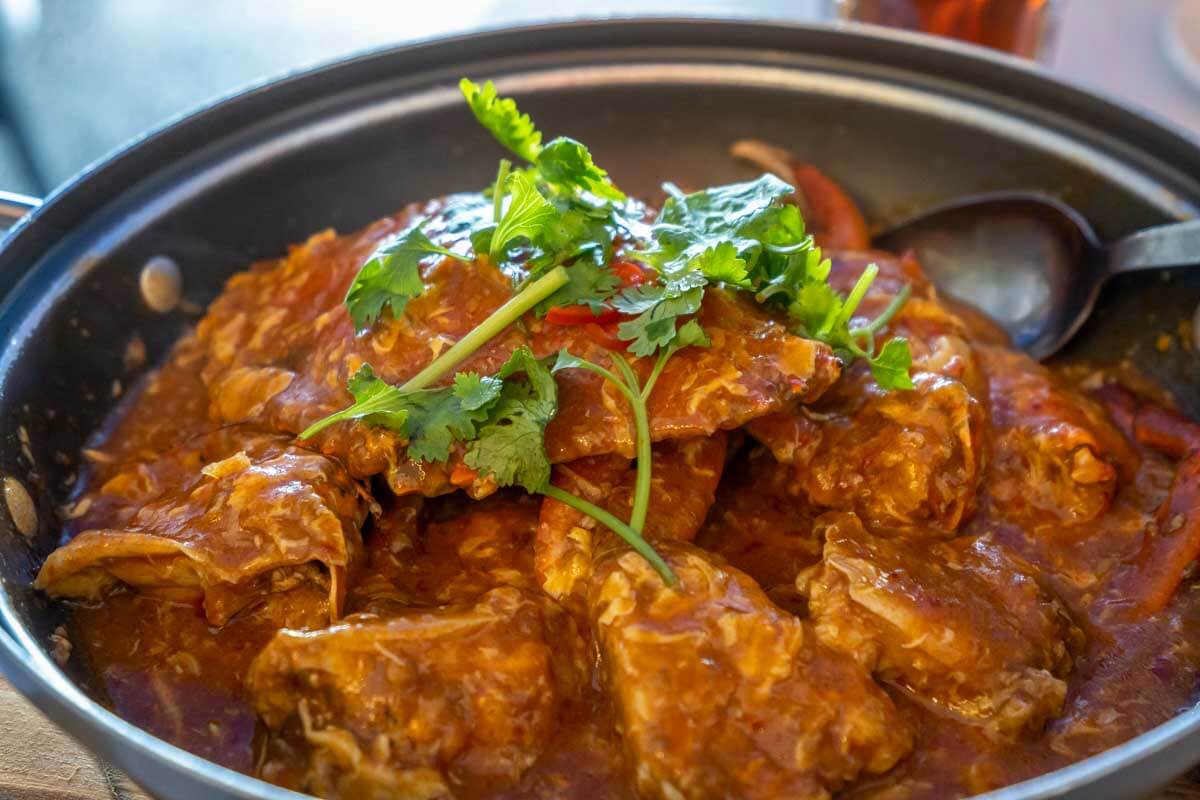 Singapore chilli crab in Singapore