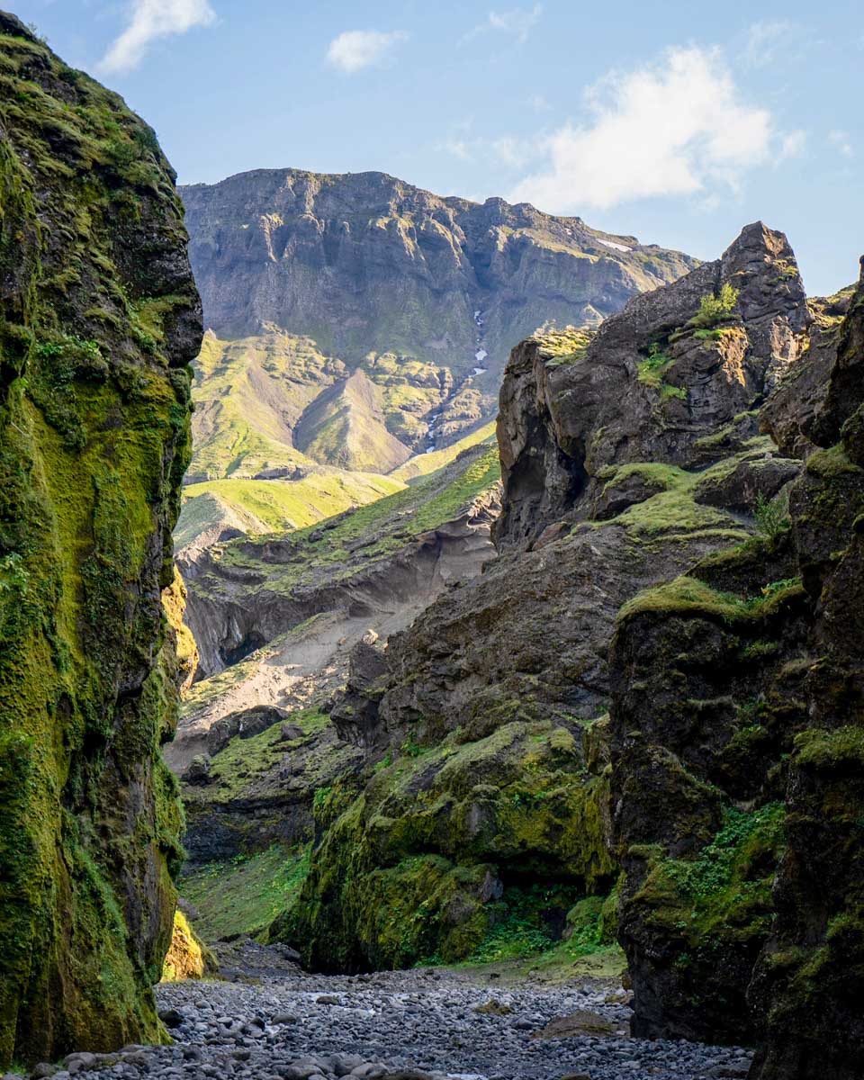 Stakkholtsgja Canyon seen on a quad bike tour from Vik Iceland