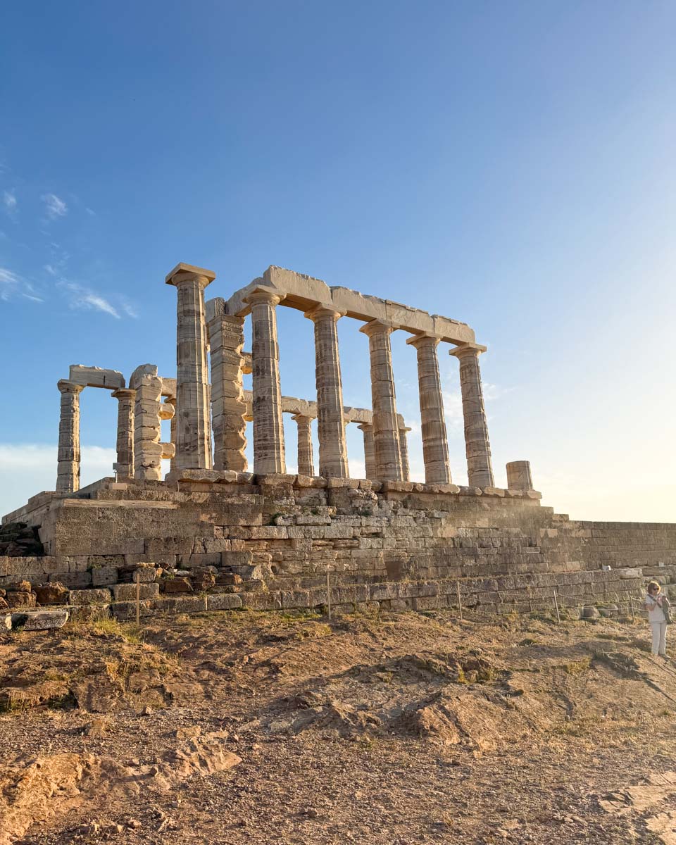 Temple of Poseidon at Cape Sounion in Greece on Hannah trip 2