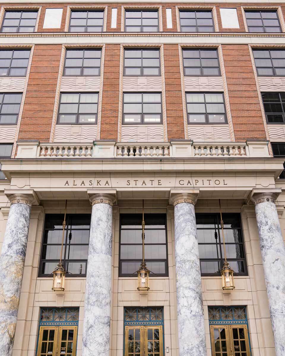 The Alaska State Capitol in Juneau Alaska