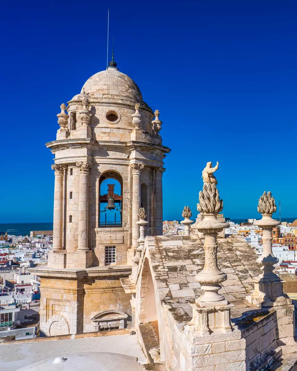 The view of Cadiz from the top of Cadiz Cathedral in Cadiz Spain (1)